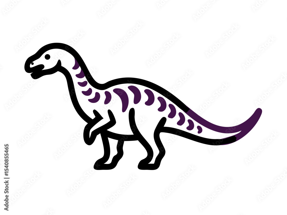 Obraz premium Dinosaur logo Set