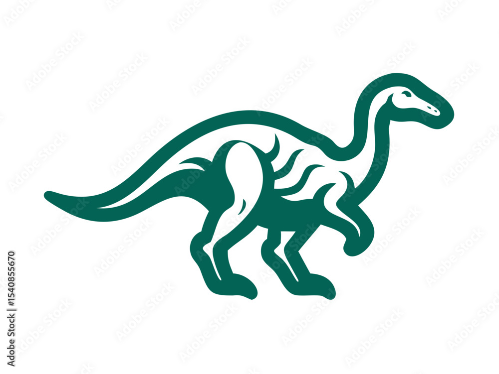 Fototapeta premium Dinosaur logo Set