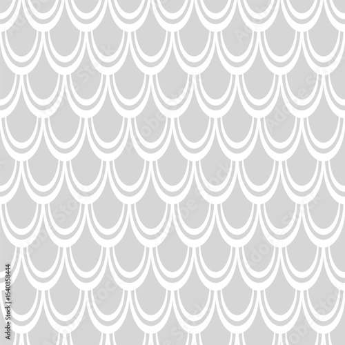 Vector seamless overlapping pattern, fish scale print. Beautiful asian style design for textile, wallpaper, wrapping paper.