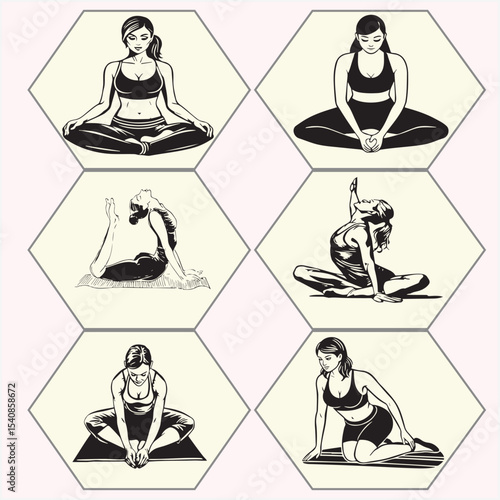 yoga vector set seven