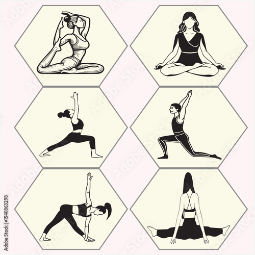 yoga vector set eight