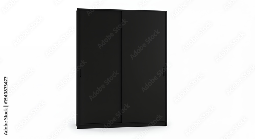 Black double sliding door cabinet Black double sliding door cabinet