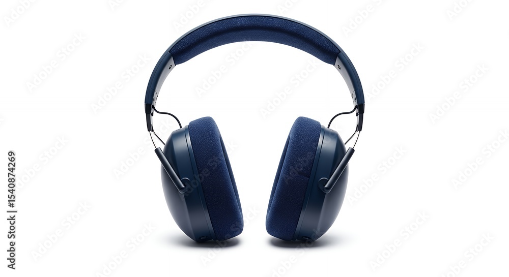 Dark blue over ear headphones Dark blue over ear headphones