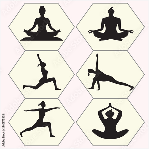 yoga vector set ten