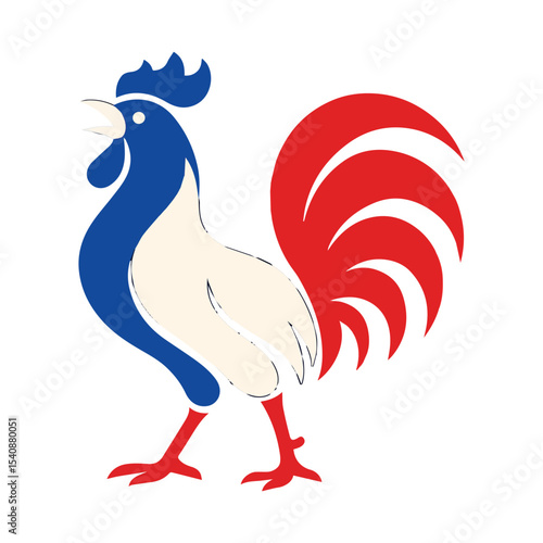 French Tricolore Rooster Symbol A Bold Emblem of National Pride and Cultural Heritage A Symbol of France