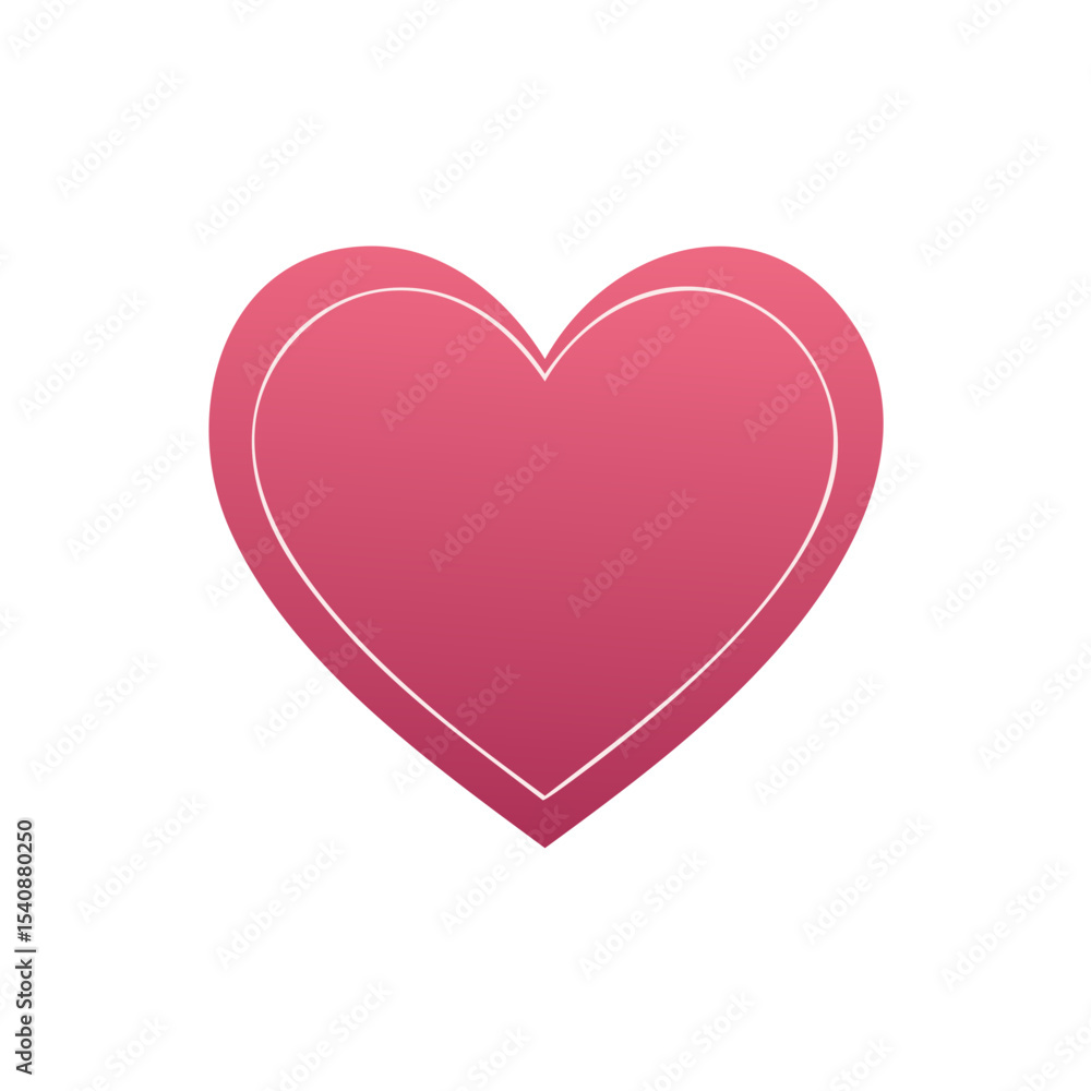 Pink Heart with White Outline on Black Background Romantic Symbol Love Icon Valentines Day Pink Heart with White Outline on Black Background Romantic Symbol Love Icon Valentines Day