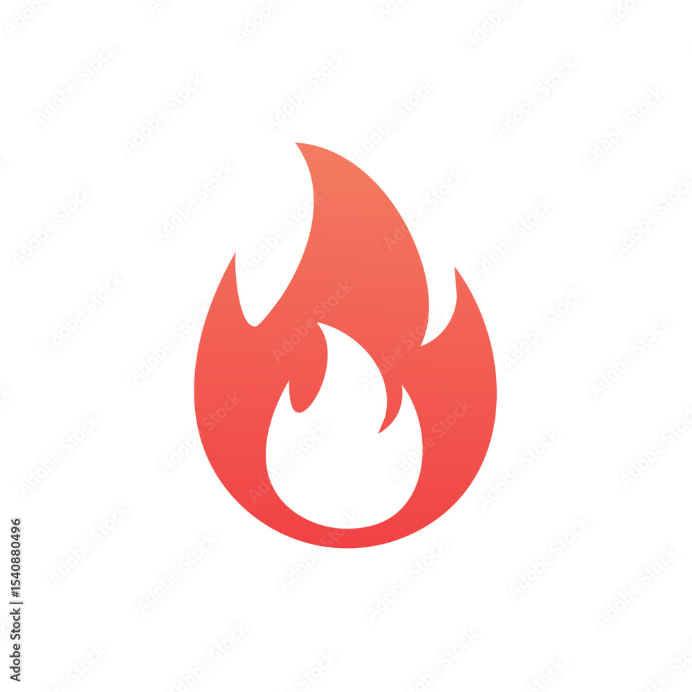 Stylized Flame Icon with Gradient Effect on Dark Backdrop Symbolic of Energy and Passion Stylized Flame Icon with Gradient Effect on Dark Backdrop Symbolic of Energy and Passion