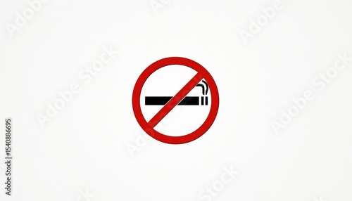 Free Download No smoking sign isolated on white background. Prohibition symbol in red circle with cigarette crossed out. Warning sign prevents smoking. Health protection. Signage for public places. - GFXLoad
