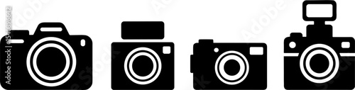 Simple Cameras Set  Equipment Symbols