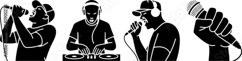 Hip Hop Singer Rapper Vocalist DJ Turntable Music Entertainment