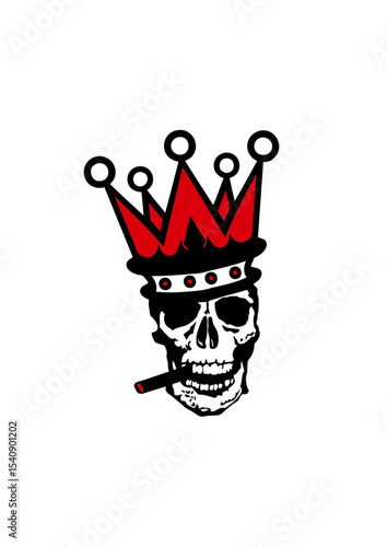 tete de mort couronne crane