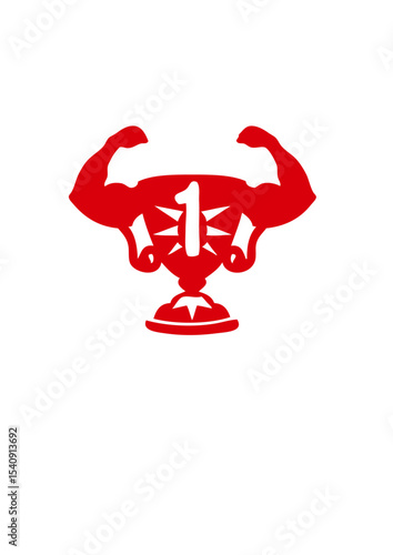 coupe trophee premier bras biceps muscle
