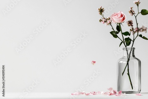 Elegant Magnolia Branches in a Simple Vase Create a Serene Home Atmosphere.