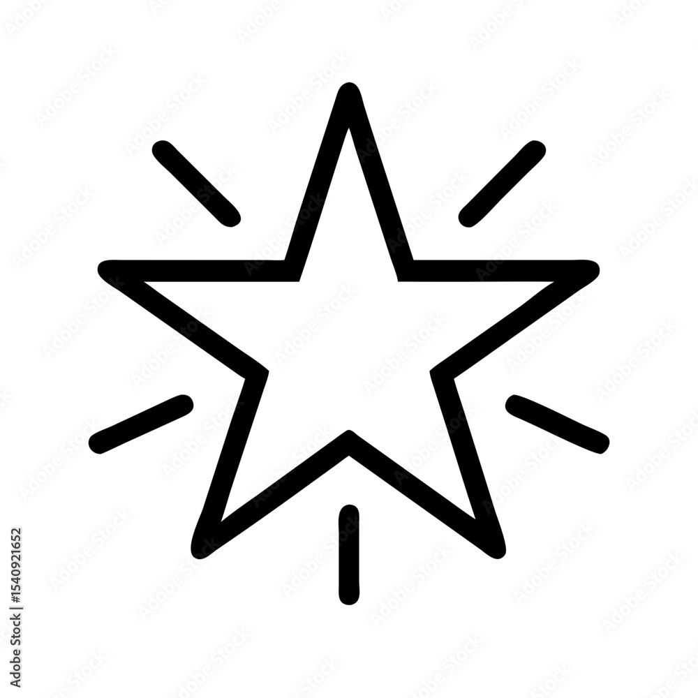 Simple star with rays icon. Shining star graphic with eight rays. This radiant star symbol is perfect for app icon, website design, or logo creation. Simple star with rays icon. Shining star graphic with eight rays. This radiant star symbol is perfect for app icon, website design, or logo creation.