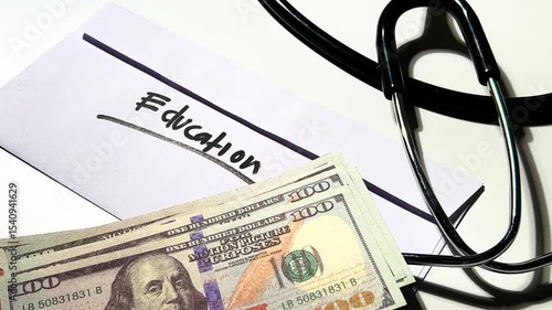 Tuition Fee and Education Cost Paperwork Footage