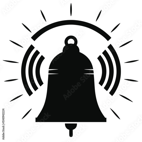 Ringing Bell Icon Notification, Alert, Sound, Signal, Announcement