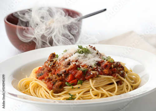 spaghetti with tomato sauce