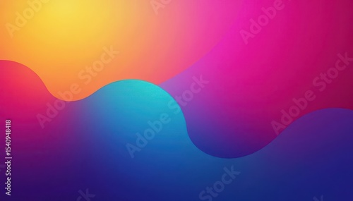 Abstract gradient background shapes, vibrant colors, vibrant, minimal
