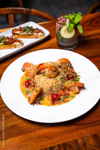 Shrimp risotto 