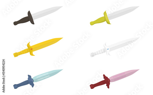 ダガー　短剣　イラストセット