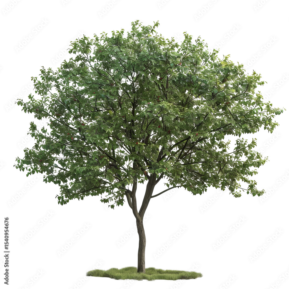 Lush green tree with vibrant foliage against a transparent background, symbolizing nature's beauty. Lush green tree with vibrant foliage against a transparent background, symbolizing nature's beauty.