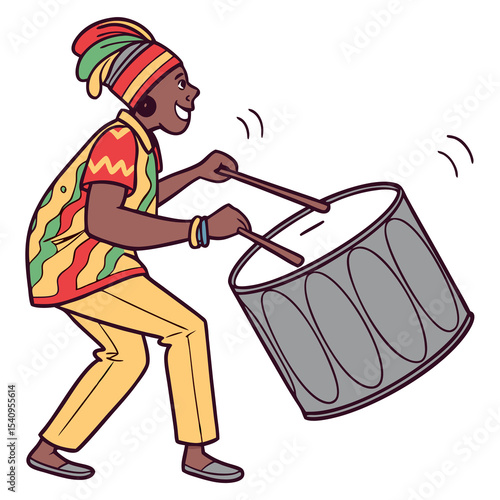 spirited  drummer  steel  transparent
