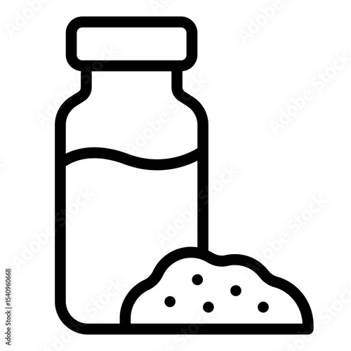 ghb drug outline icon for illegal sedative addiction