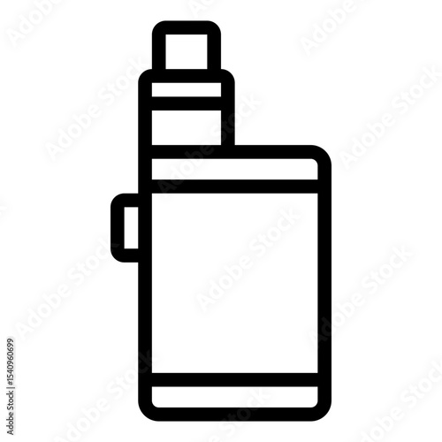 vape device outline icon for modern smoking addiction