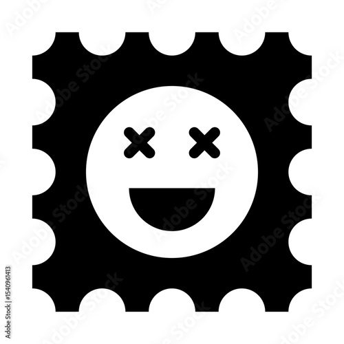 lsd drug glyph icon for psychedelic hallucinogen abuse