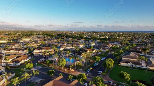 Sunset Spinnaker Swimming Pool in Ewa Beach with Diamond Head