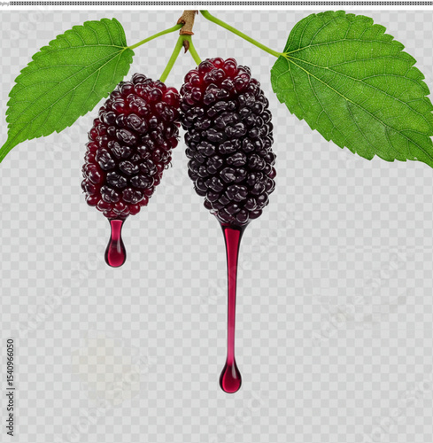 Juicy Mulberries Fresh, Ripe, and Ready to Eat