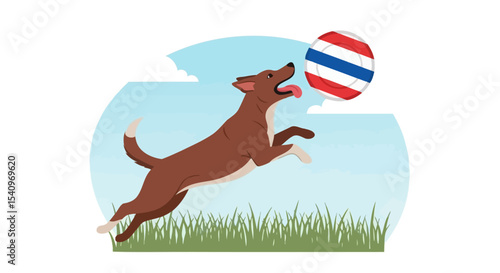 USA Independence Day A State's Federal Canine Celebration