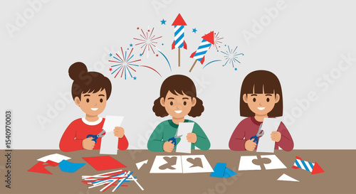 USA Independence Day Kids Craft Ideas for State & Federal Celebrations
