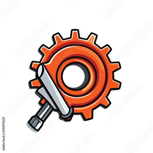 Professional Repair Tool Icon Vector Illustration for Technical Websites and Apps