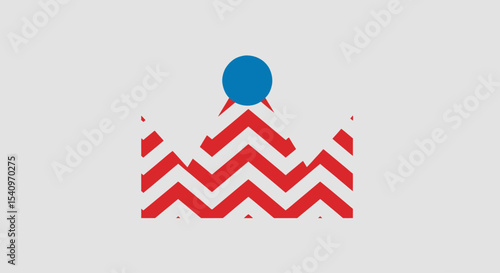 USA Independence Day A Federal State Crown Design