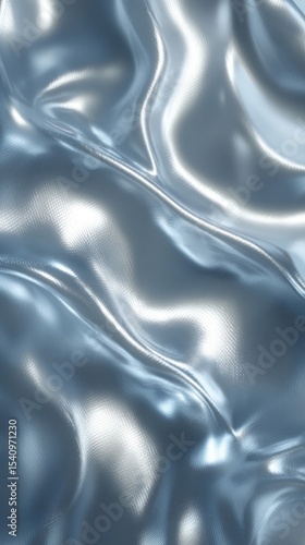 Silver Blue Fabric Texture Background