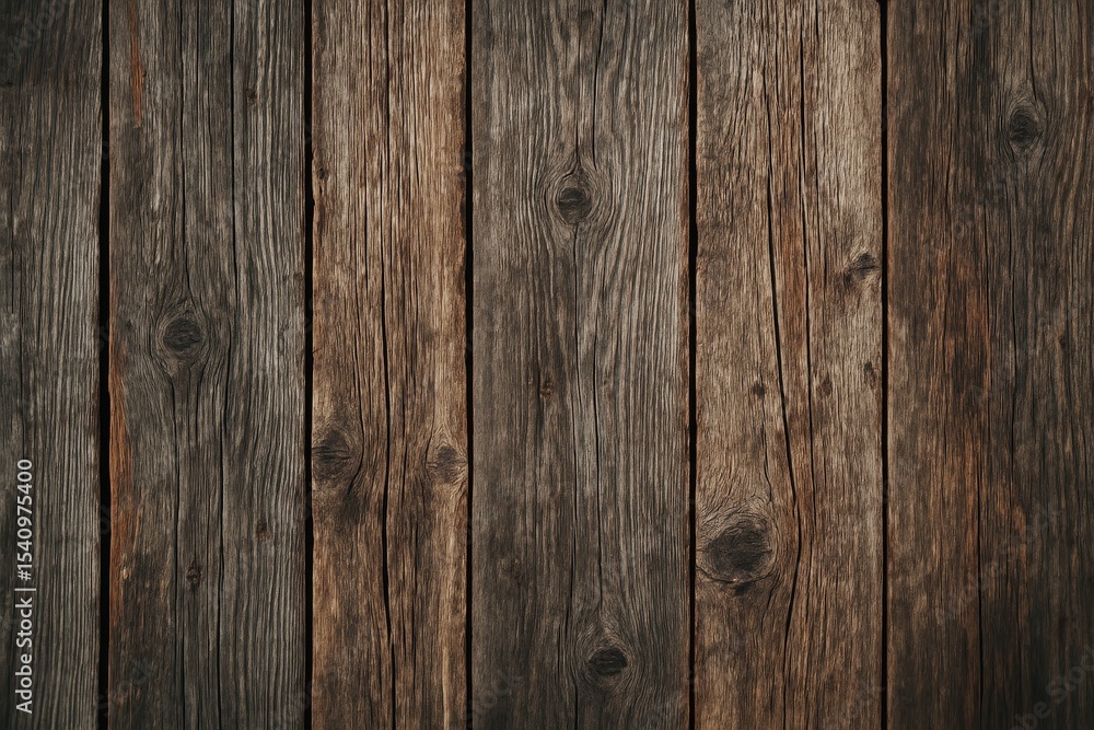 Naklejka premium Weathered rustic barn wood planks texture background aged natural wooden surface patina