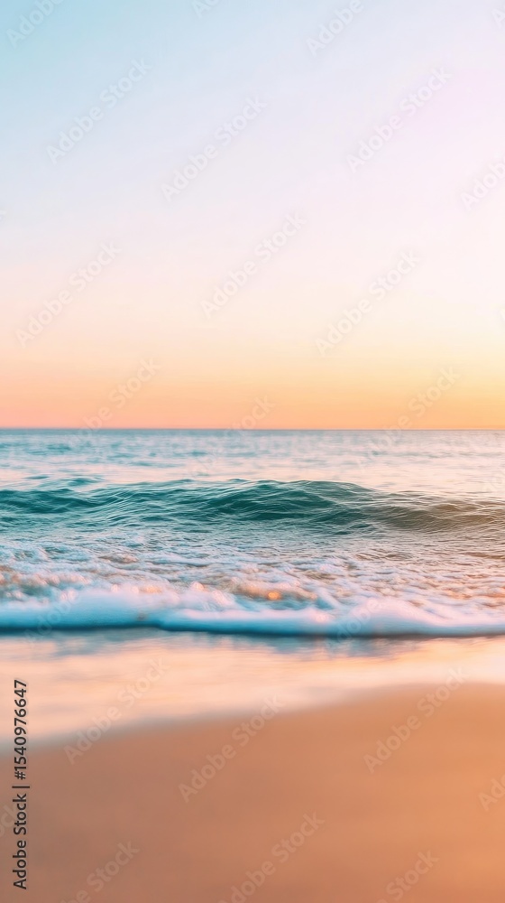 Obraz premium Blurry sunset beach scene