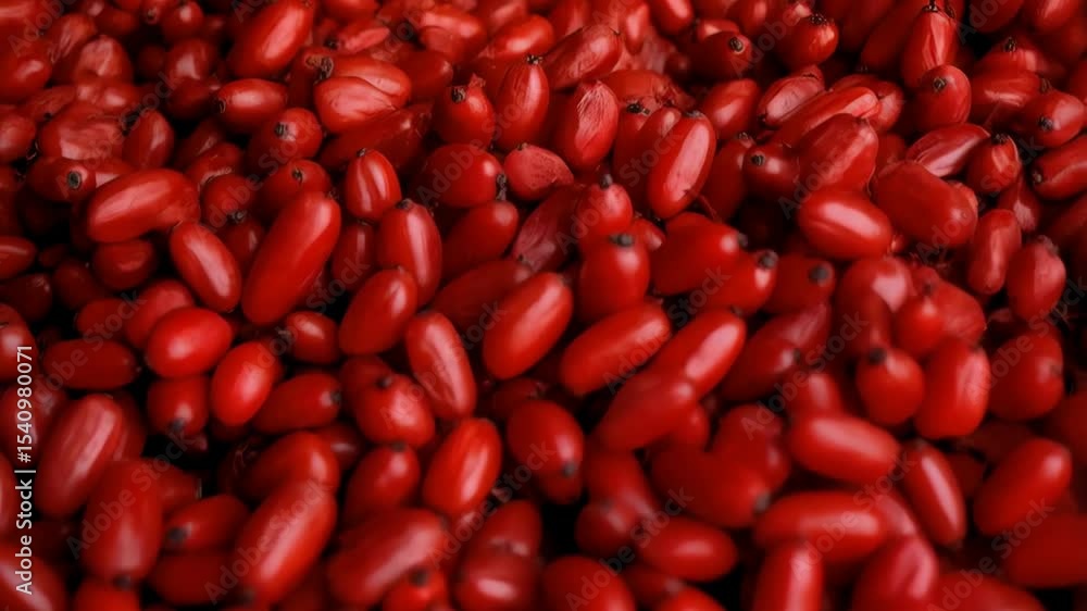 Abundance of ripe red goji berries filling the frame, showcasing vibrant color and smooth texture, antioxidant superfood. Abundance of ripe red goji berries filling the frame, showcasing vibrant color and smooth texture, antioxidant superfood.