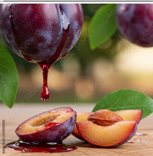 Juicy Plums Fresh, Ripe, and Ready to Eat