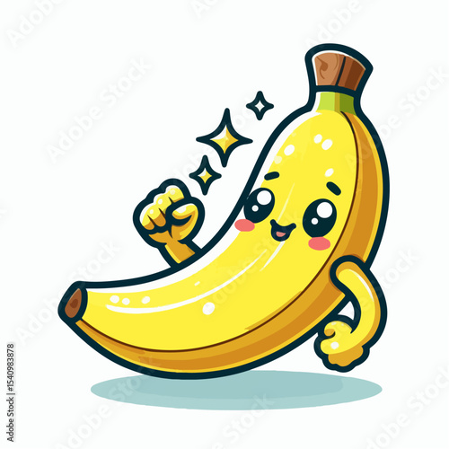 banana cartoon vector illustration
