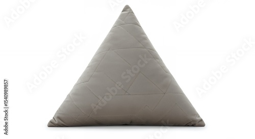 Gray triangle decorative pillow