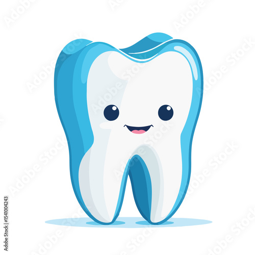 Happy Tooth Vector
