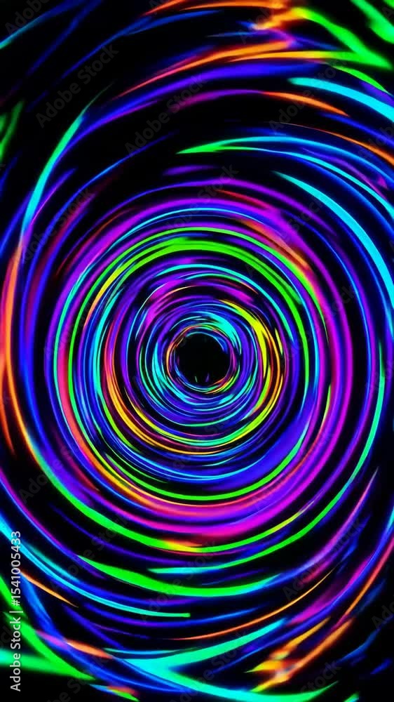 Colorful swirling patterns in continuous motion loop Colorful swirling patterns in continuous motion loop