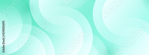 Minimalist gradient background green with circle shape colorful. Simple design Vector eps 10