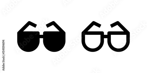 Sunglasses and fashion accessories icon set for e-commerce and retail use