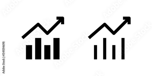 Data analysis and report chart icon set for business intelligence visuals