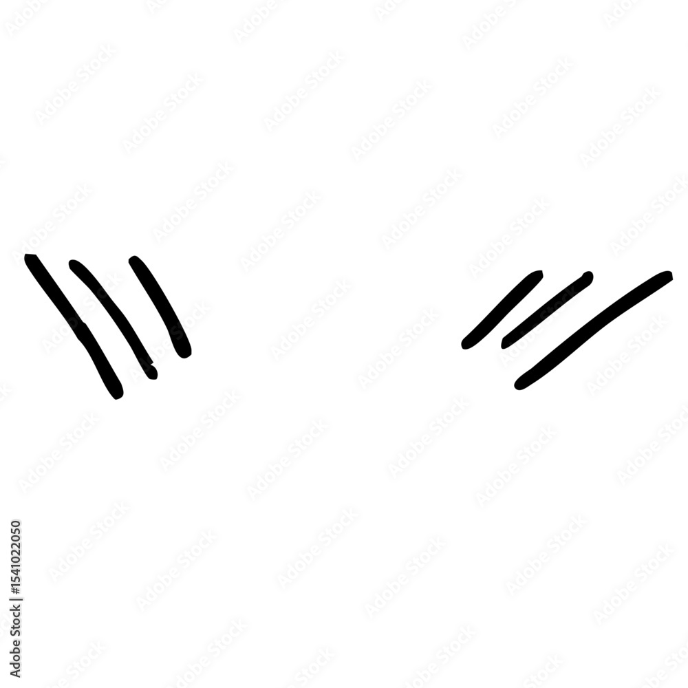 手書きの黒い気づき線 漫符アイコン ベクター黒 手書きの黒い気づき線 漫符アイコン ベクター黒