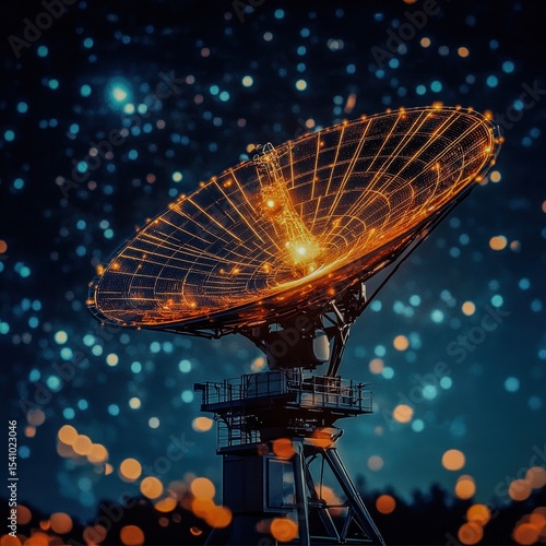 A satellite dish morphing into a quantum communication device