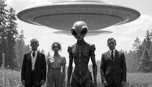 宇宙人と遭遇した人間